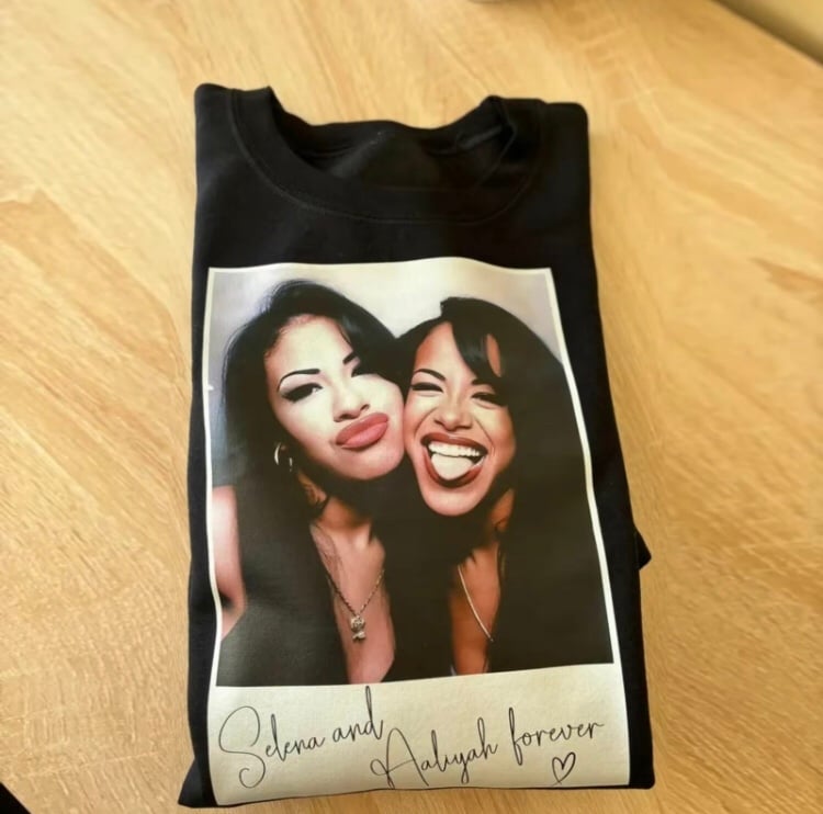 Aaliyah & Selena Forever T-Shirt – Queens of R&B 👑🎶